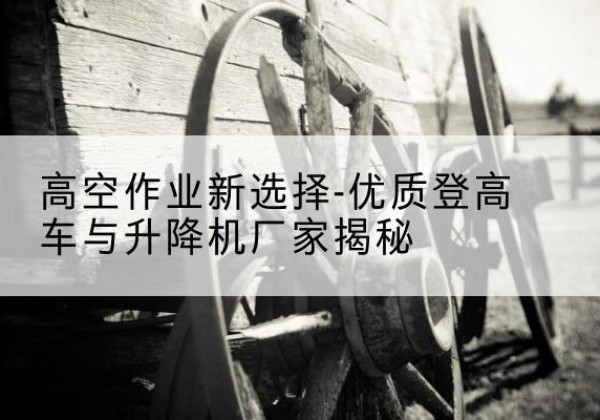 八宿登高车厂家-高空作业新选择-优质登高车与升降机厂家揭秘